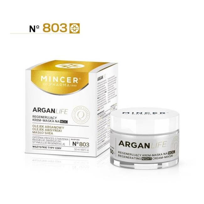 Cream - face mask for the night, ARGAN LIFE 803