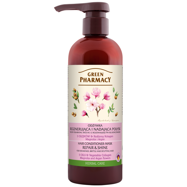 Conditioner for weak and brittle hair, magnolia and argan