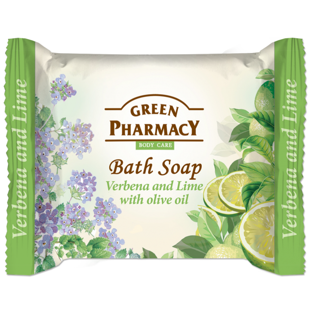 Bath soap, verbena and lime with olive oil