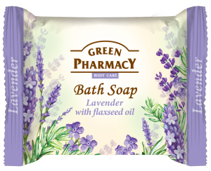 Bath soap, lavender with flaxseed oil