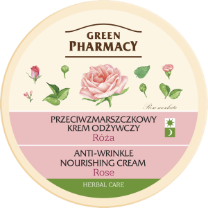 Anti-wrinkle nourishing face cream with rose