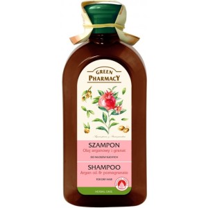 Shampoo for dry hair, argan oil and pomegranate