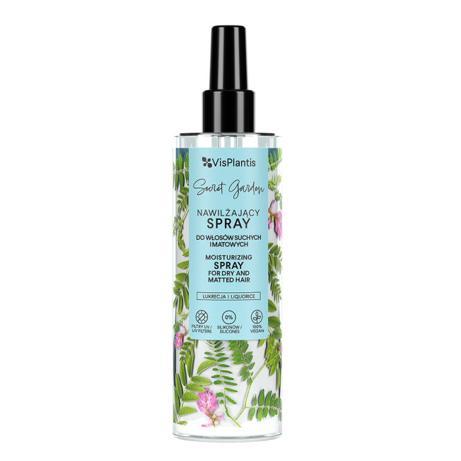 Moisturizing spray for dry and dull hair, licorice