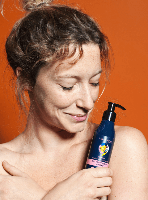 Creamy face washing emulsion for sensitive skin