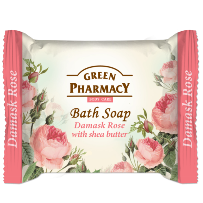 Bath soap, damask rose with shea butter