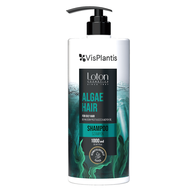 Shampoo for oil hair with algae