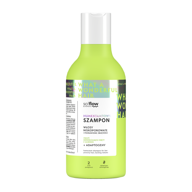 Humectant shampoo for low porosity and volumeless hair
