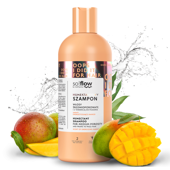 Humectant shampoo for medium porosity and frizzy hair