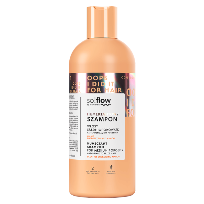 Humectant shampoo for medium porosity and frizzy hair