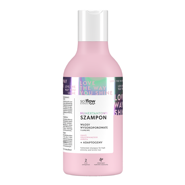 Humectant shampoo for high porosity and brittle hair