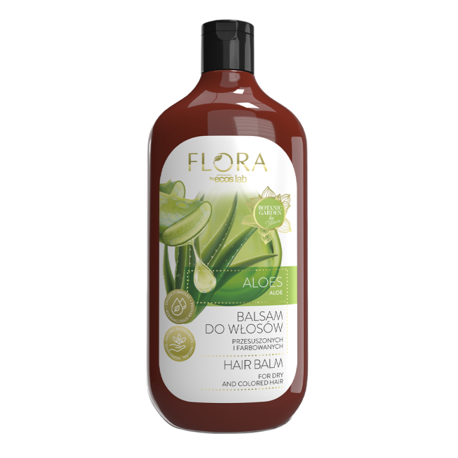 Balm for dry and colored hair, aloe
