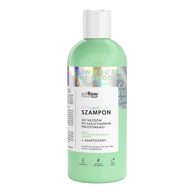 Smoothing shampoo for hair after keratin straightening