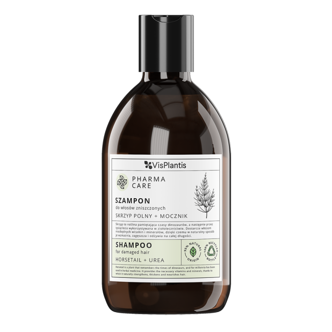 Shampoo for damaged hair, horsetail + urea