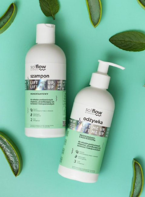 Two-pack so!flow for hair without volume