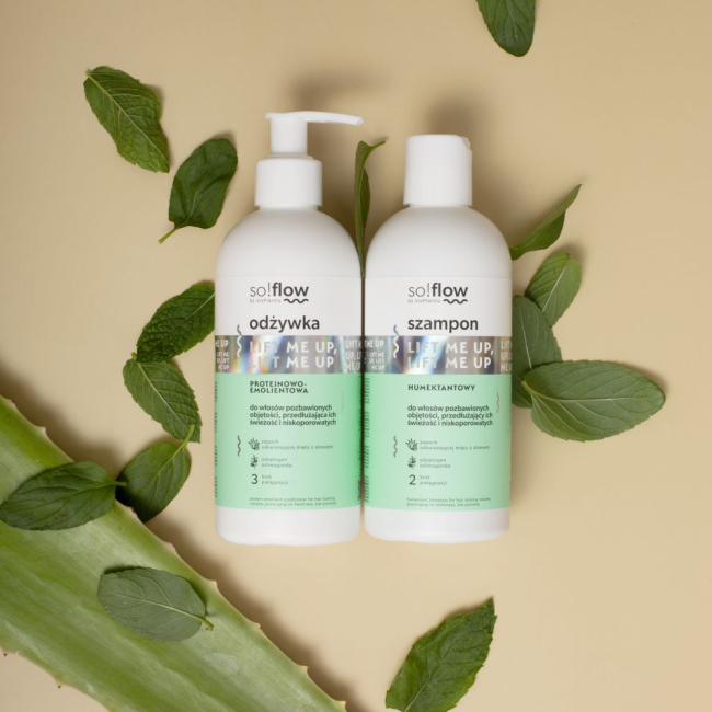 Two-pack so!flow for hair without volume