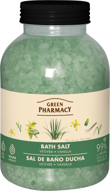 Bath salt, vetiver and vanilla