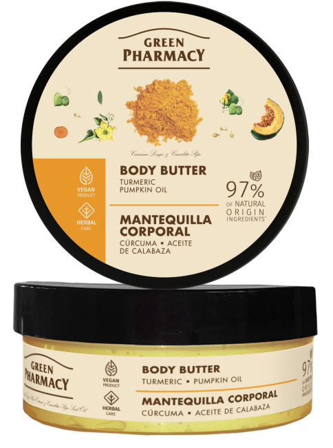 Body butter, turmeric and pumpkin oil