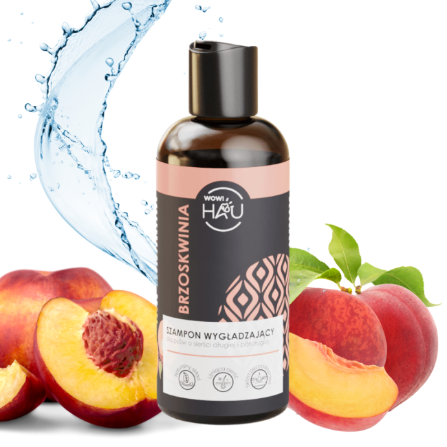 Smoothing shampoo for dog, peach