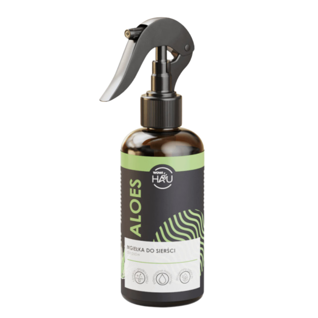 Scented coat mist for dog, aloe vera