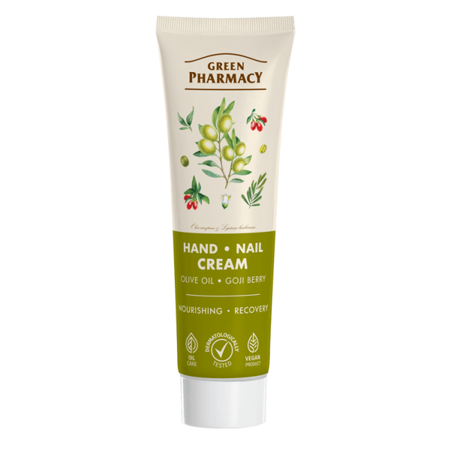 Hand cream, olive oil and goji berry