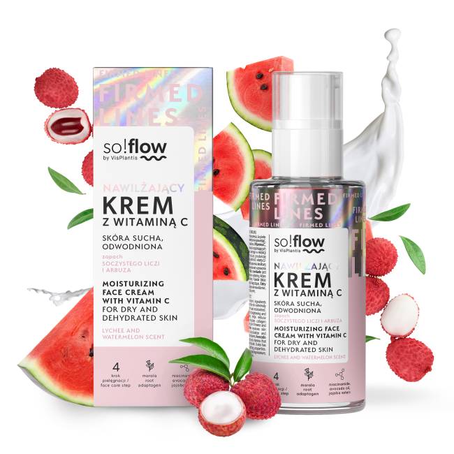 Moisturizing face cream with vitamin C