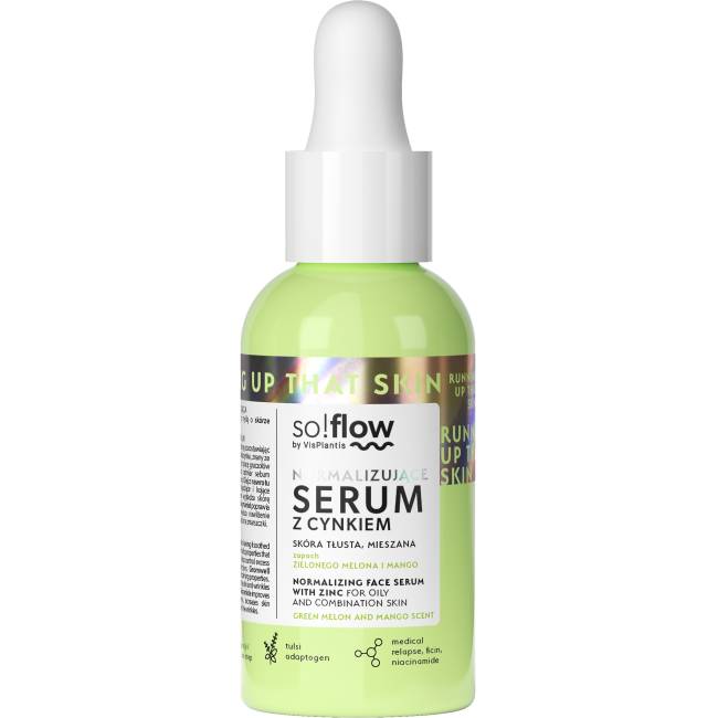 Normalizing face serum with zinc
