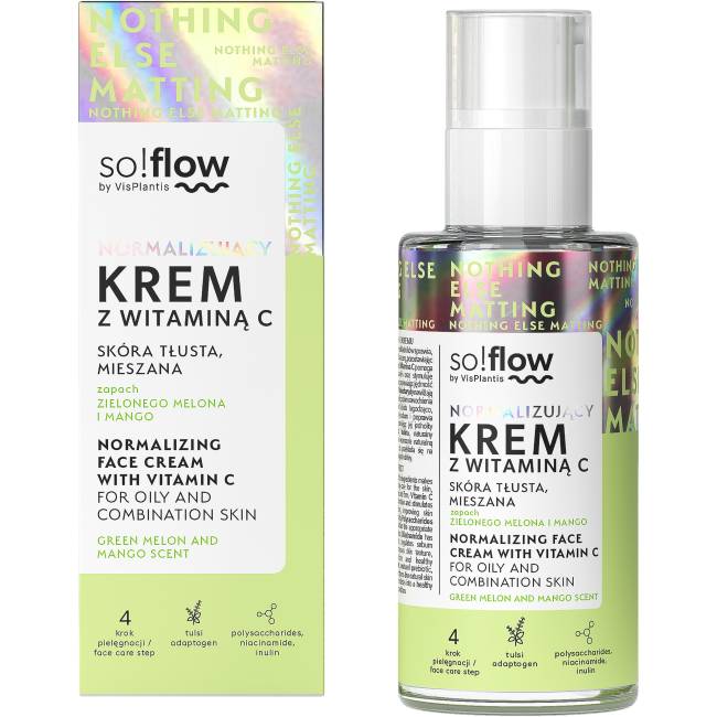 Normalizing face cream with vitamin C