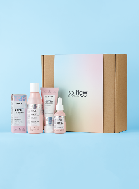 The so!flow set for comprehensive care of dry and dehydrated skin