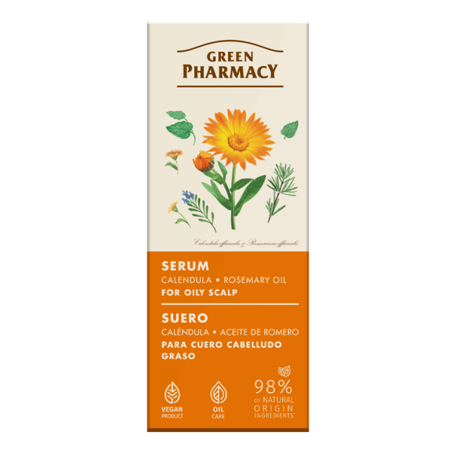 Calendula and rosemary oil serum for oily scalp 100 ml