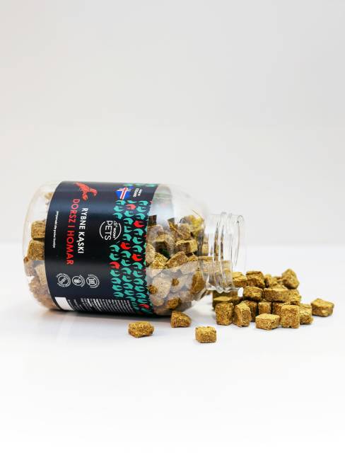 Wow!Pets Rybne kąski dorsz + homar 400g