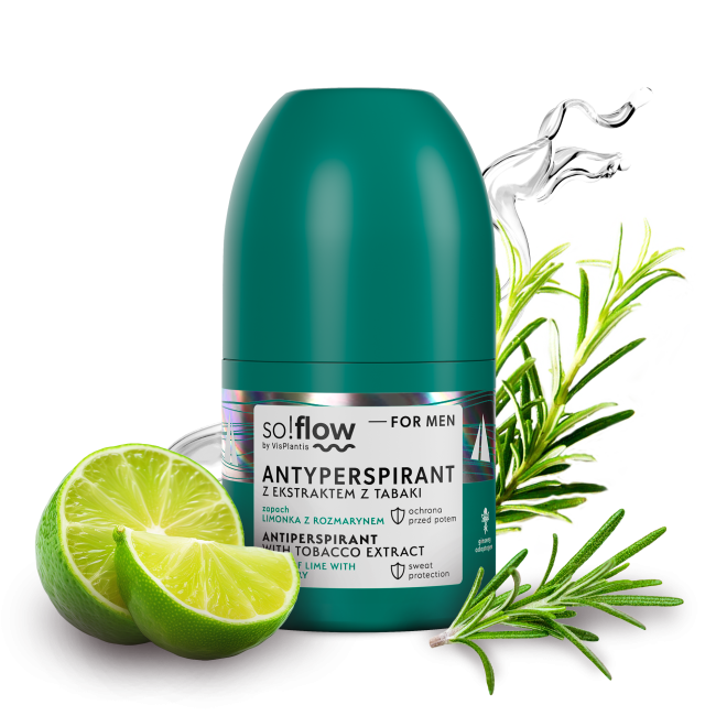 so!flow Men antiperspirant roll-on lime