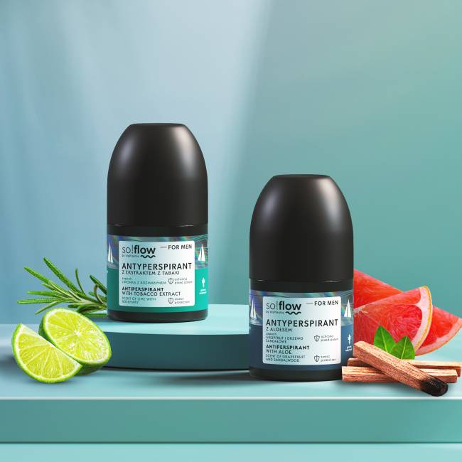 so!flow Men antyprespirant roll-on grejpfrut
