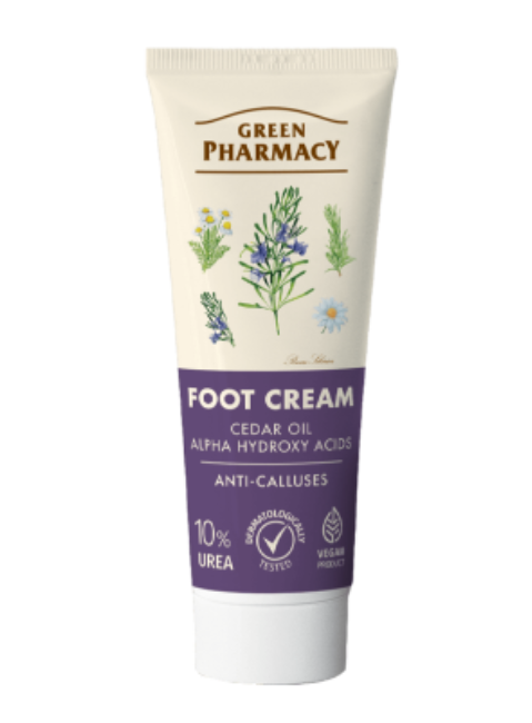 Foot Cream for Thickened Skin and Calluses, AHA Acids, Cedar Oil
