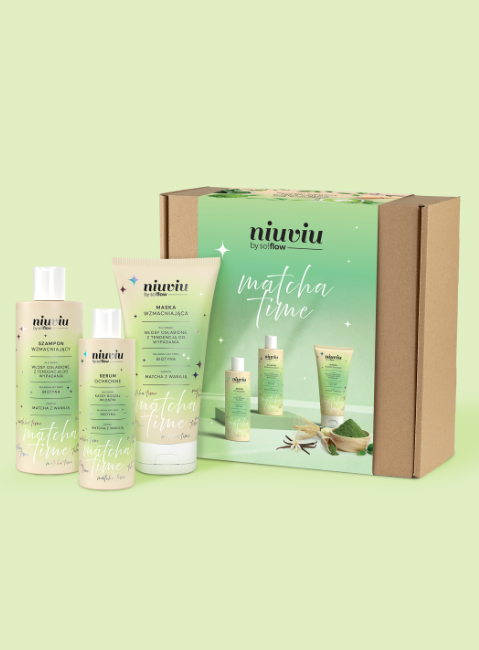 Zestaw niuviu Matcha Time wzmacniający włosy