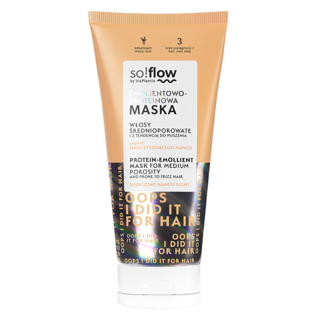 Emollient - protein mask for medium porosity hair with a tendency to frizz