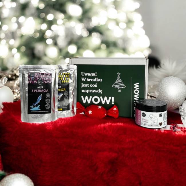 Zestaw odkłaczanie dla kota, świąteczna zabawka GRATIS