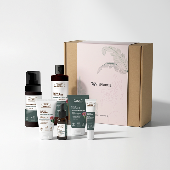 Facial Care Set with Cactus Extract and Squalane