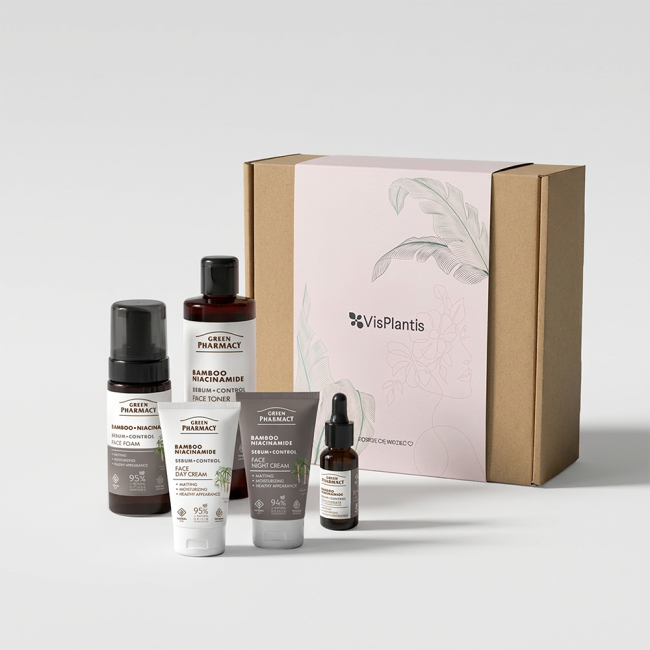Facial Care Set with Bamboo and Niacinamide