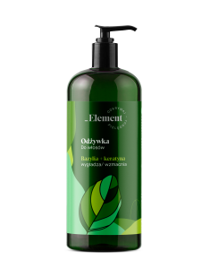Strengthening hair conditioner, basil + keratin