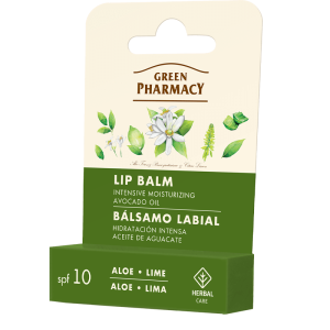 Balsam do ust, aloes i limonka, intensywnie nawilżający, SPF 10