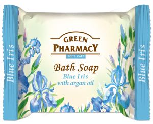 Bath soap, blue iris with argan oil