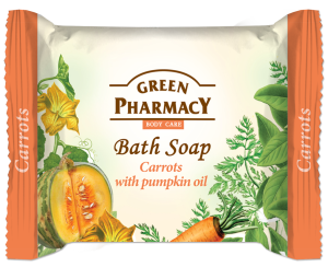 Bath soap, carrots with pumpkin oil