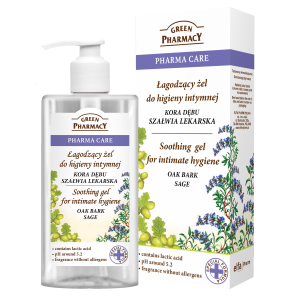 Soothing gel for intimate care, oak bark and sage