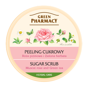 Sugar scrub, muscat rose and green tea