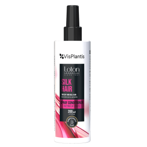 Spray conditioner for dry and dull hair with silk