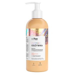 Protein-emollient conditioner for medium porosity and frizzy hair