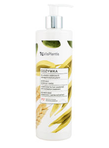 Conditioner for hair weakened with styling treatment, pumpkin seed oil
