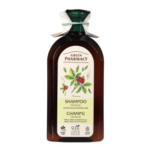 Shampoo for oily scalp and dry ends, ginseng