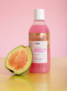 Energizing shower gel, guava and lychee