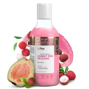 Energizing shower gel, guava and lychee
